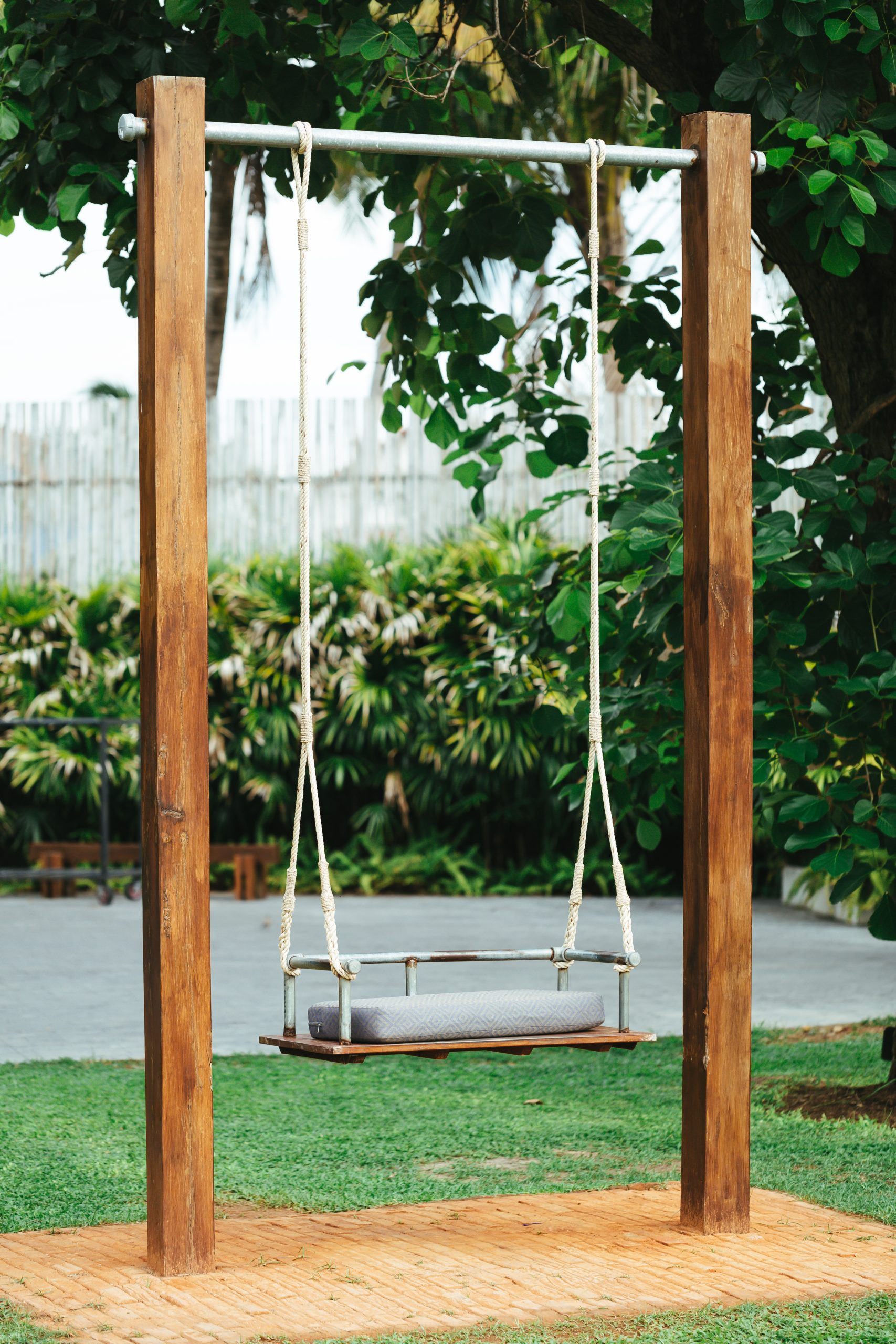 swing garden green grass scaled